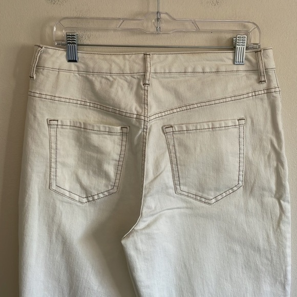 Logo by Lori Goldstein Wide Leg Jeans Women’s Size 8 Tall High Rise‎ White - Picture 6 of 11